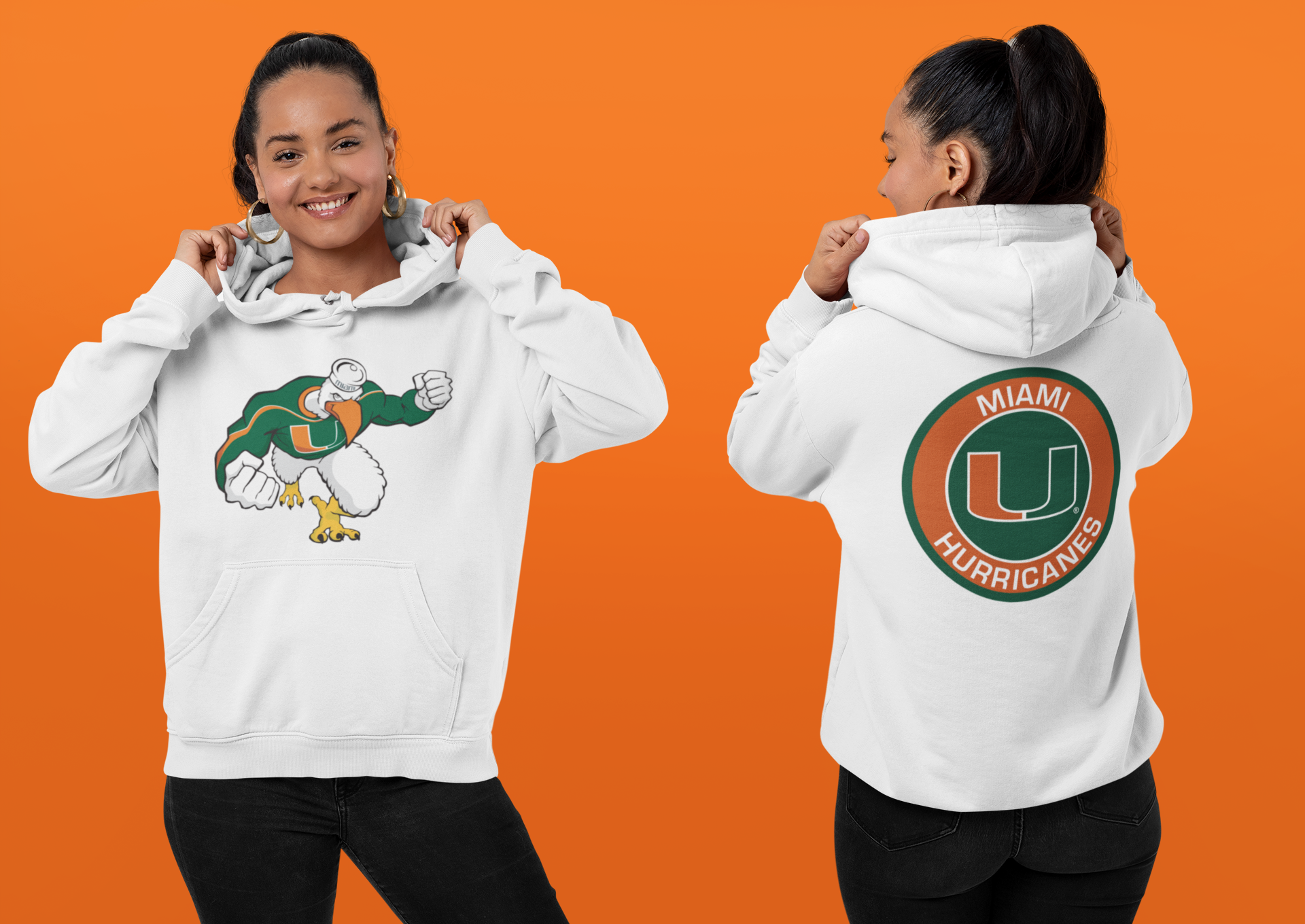Miami Hurricanes Hoodie. FREE SHIPPING!!!