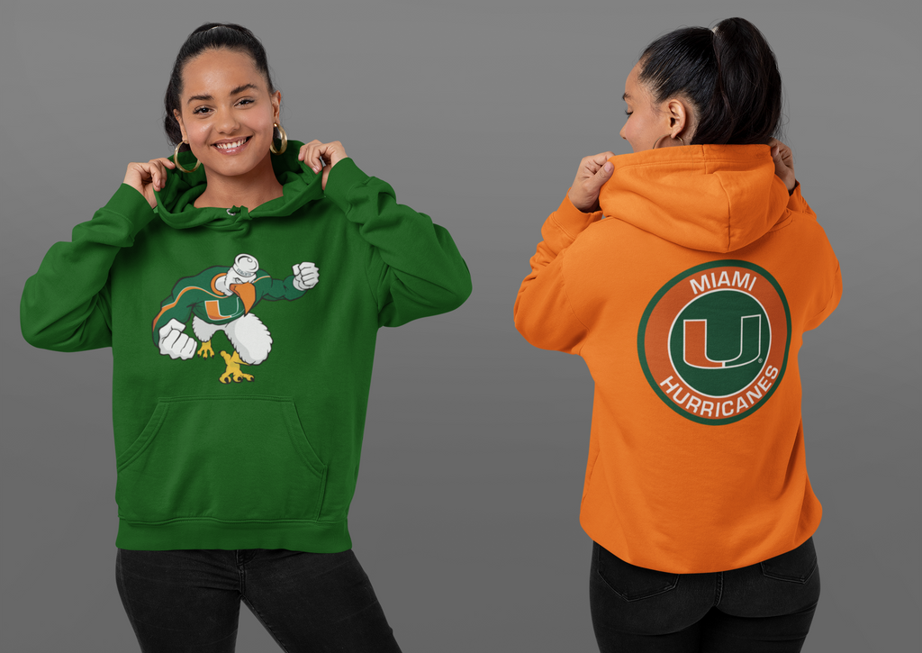 Miami Hurricanes Hoodie. FREE SHIPPING!!!