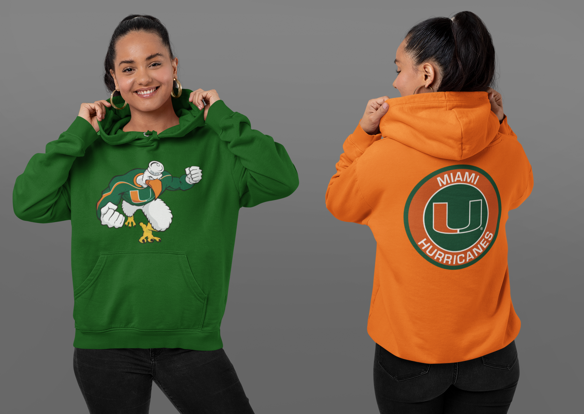 Miami Hurricanes Hoodie. FREE SHIPPING!!!
