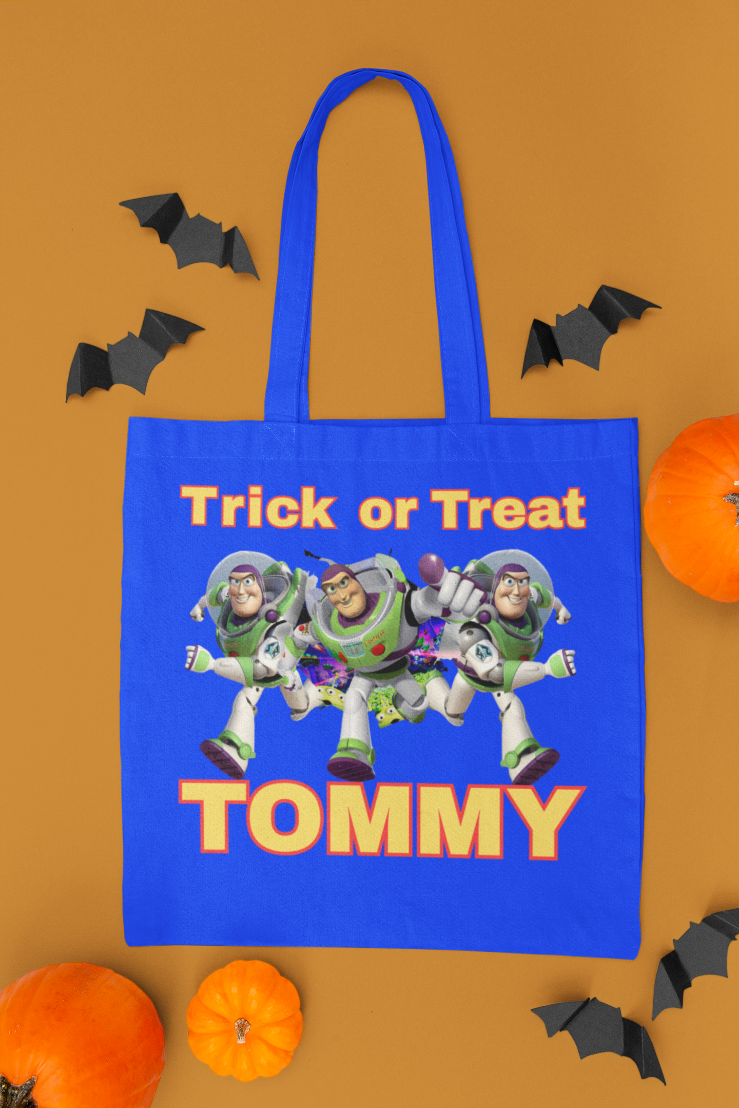 Custom Buzz Lightyear Trick or Treat Bags. FREE SHIPPING!!!