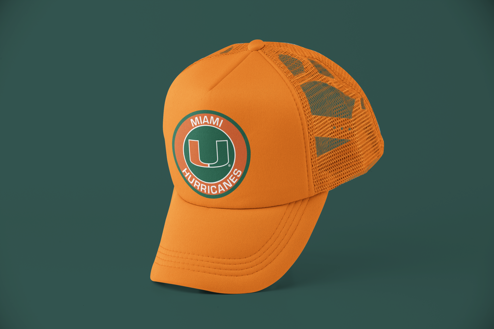 Miami Hurricanes Trucker Hat. FREE SHIPPING!!!