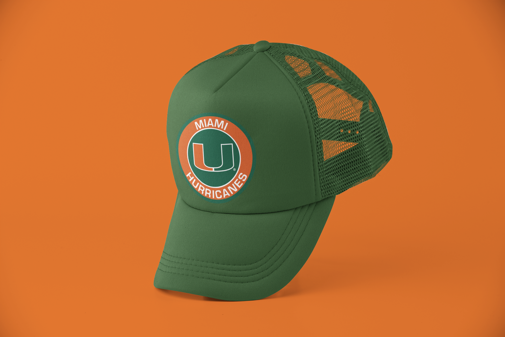 Miami Hurricanes Trucker Hat. FREE SHIPPING!!!